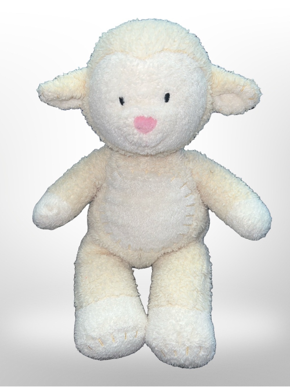 Htf Kids Preferred Terrycloth Cream Sheep Lamb 2005 Stuffed Plush Animal